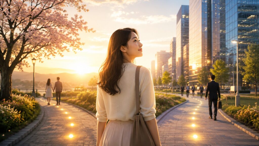 恋愛と仕事の分かれ道に立ち、ゾロ目が示す転機を前向きに受け止める日本人女性