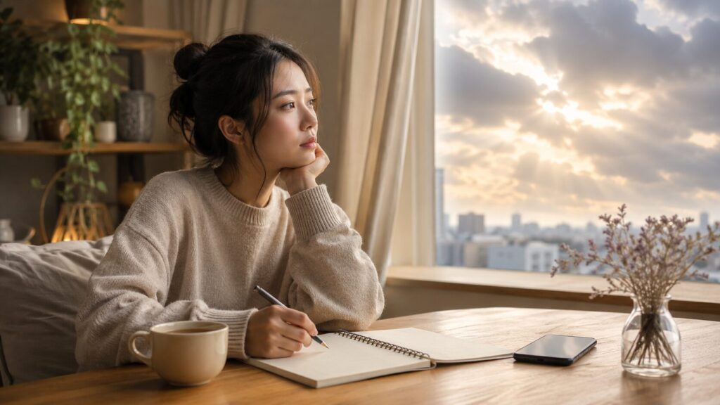 悪い恋愛相性の結果を前向きに受け止める日本人女性