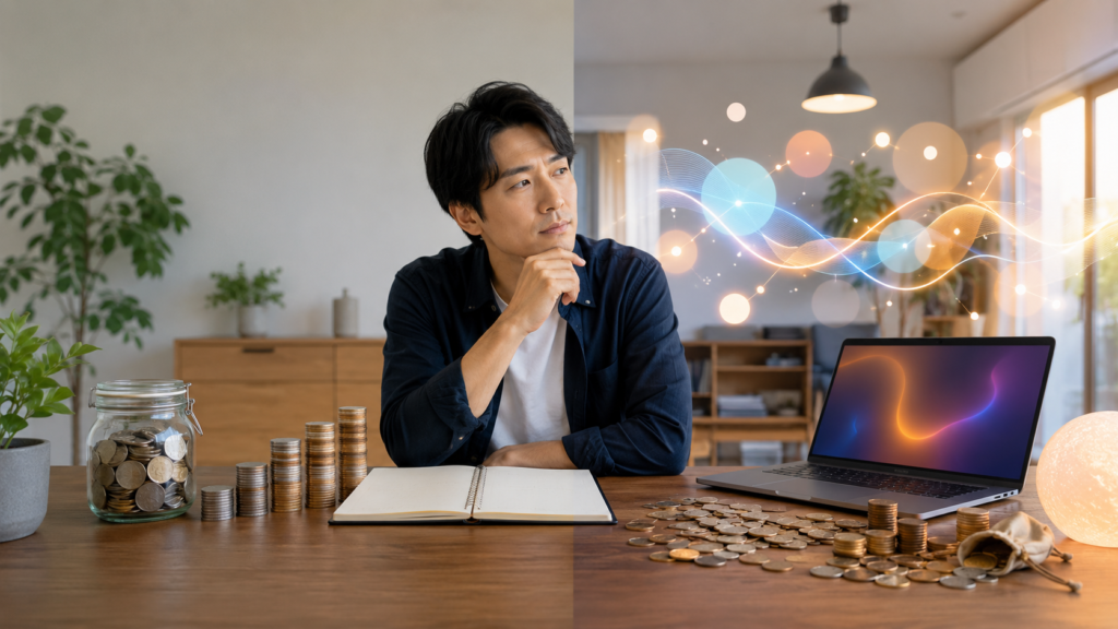 四柱推命の正財と偏財による金運の違いを考える日本人男性