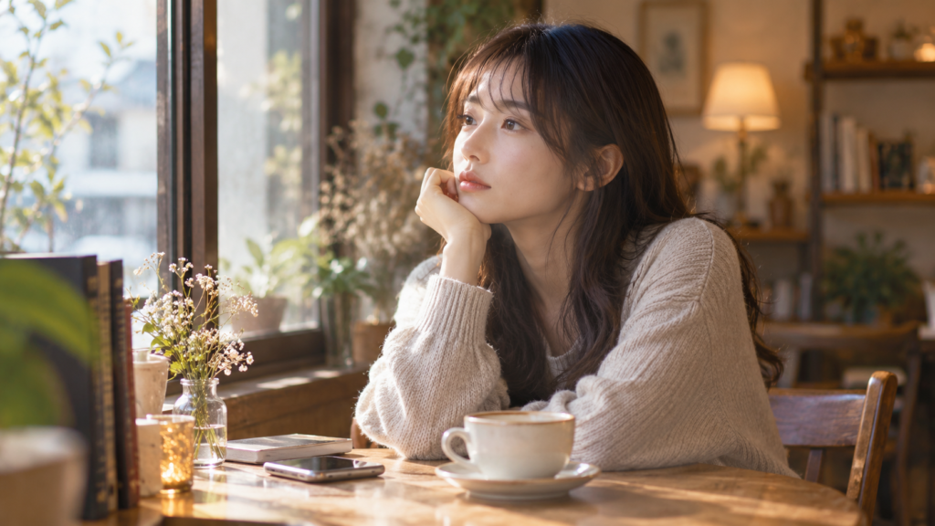 恋愛感情がわからず自分の気持ちについて考える日本人女性
