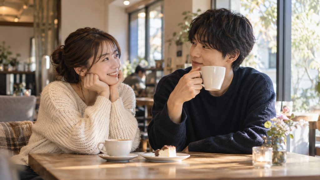 恋愛感情と安心感の違いを考えるきっかけになる自然体で会話する男女