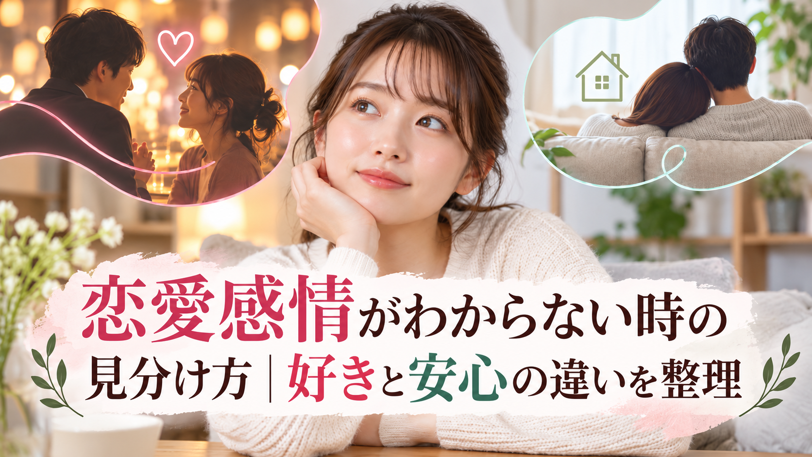 恋愛感情がわからない時の見分け方｜好きと安心の違いを整理